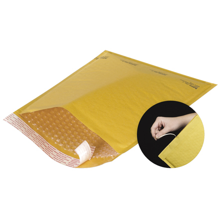 12 <span class='fraction'>1/2</span> x 19" Kraft #6 Self-Seal Bubble Mailers w/Tear Strip