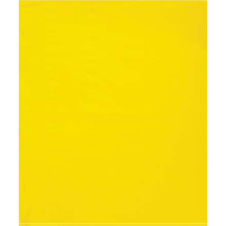 15 x 18" - 2 Mil Yellow Flat Poly Bags (100 Pack)