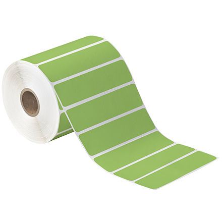 4 x 1" Green Desktop Direct Thermal Label